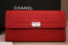 Chanel  BOY CHEVRON  Flap Wallet NEW ~~~
