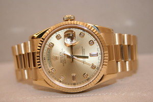 Rolex Day-Date36 YG 10P Diamond