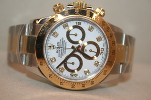 Rolex Daytona 2-Tone 8P White Dial