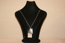 Louis Vuitton Silvertone Metal V Shadow Necklace