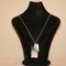 Louis Vuitton Silvertone Metal V Shadow Necklace