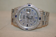Rolex Day-Date YG 10P Sapphire, ALL Diamond 
