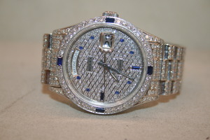 Rolex Day-Date YG 10P Sapphire, ALL Diamond 