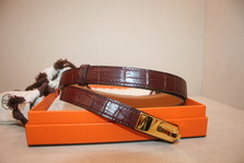 Hermes KELLY Crocodile belt NEW ~~~