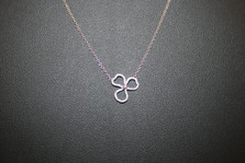 Tiffany & Co. OPEN PAPER FLOWER DIA pendant PT 
