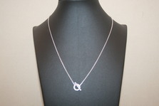 HERMES FINESSE gold DIA pendant necklace