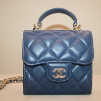 Chanel  flap VANATY Top Handle cross mini bag
