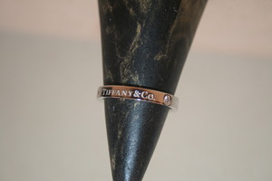Tiffany PLATINUM BAND RING 3P