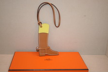 HERMES Bag Charm BOOTS camel  NEW ~~~